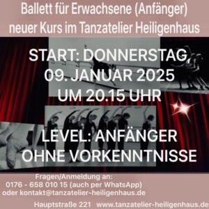 Ballett f. Ewachsene - neuer Kurs!